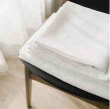 Load image into Gallery viewer, French Linen Sheet Set ( White & Oatmeal)