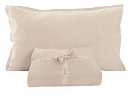 Natural Linen Pillow Shams ( Set of 2)
