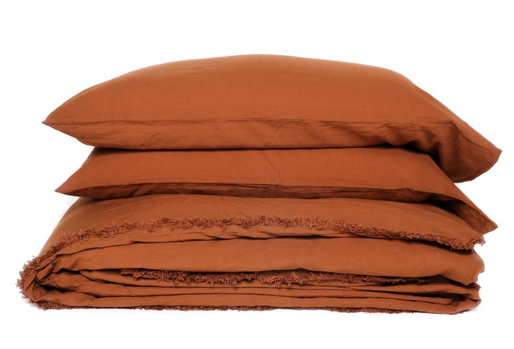 The Eve Duvet Cover Set- Tobacco