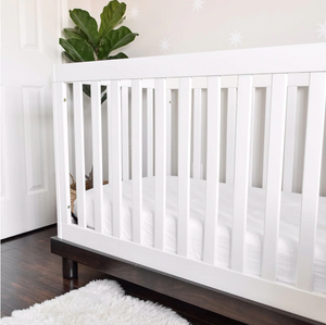Organic Cotton Crib Sheet - Snow