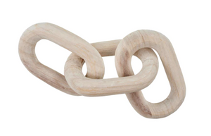 Wooden Chain Links (White + Natural)
