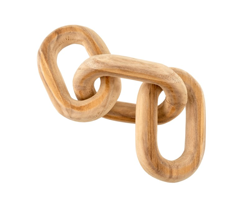 Wooden Chain Links (White + Natural)